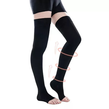 Toe-Free Compression Socks Thigh-High Socks