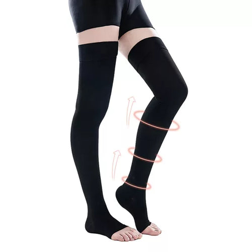 Toe-Free Compression Socks Thigh-High Socks