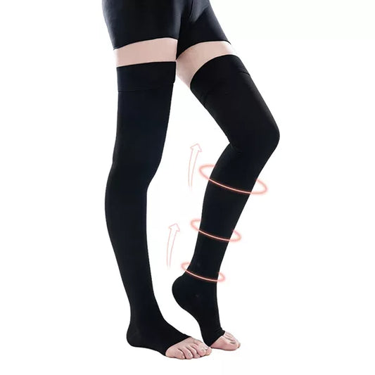 Toe-Free Compression Socks Thigh-High Socks