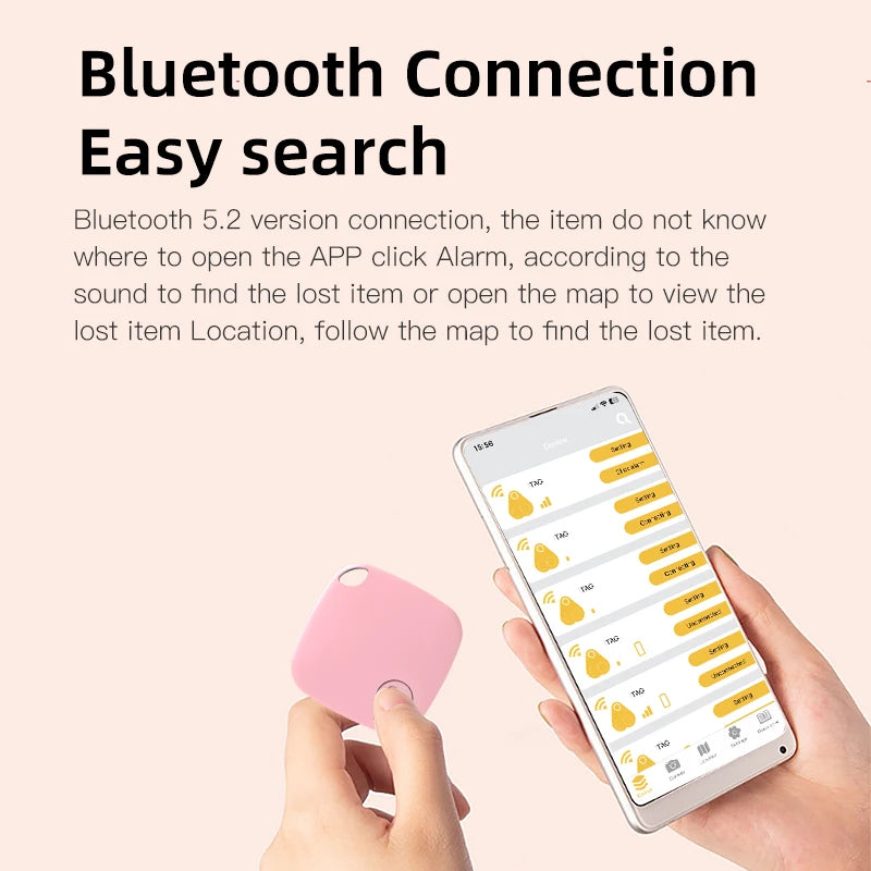 Bluetooth 5.0 Mini Tracker Anti-Loss for Personal Items, Compact and Lightweight Design