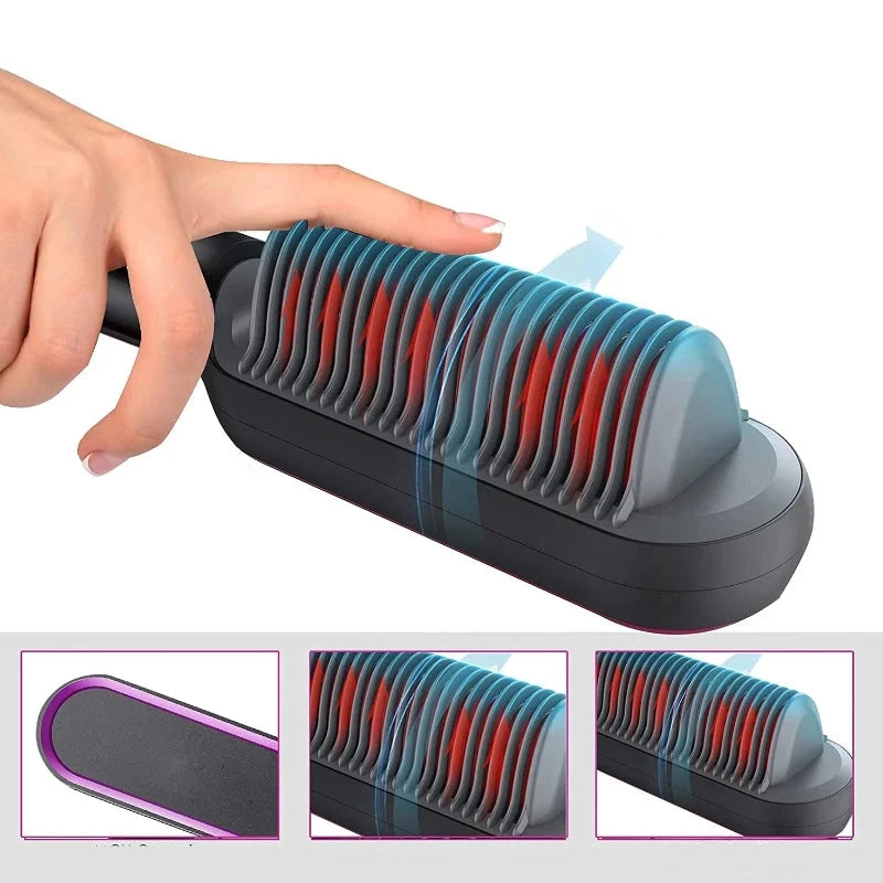 WavePro | Spazzola Lisciante E Arricciante 2 in 1 con Ceramica Ð Risultati Professionali per Capelli Lisci e Brillanti 3