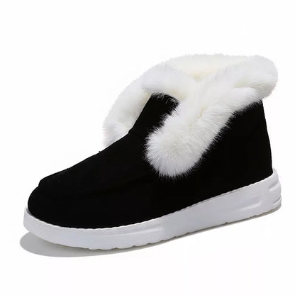 Women's Suede Lined Ankle Boots for Winter