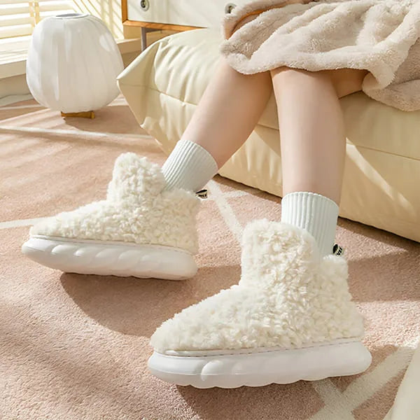 Warm Plush House Slippers Boots