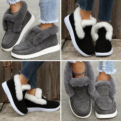 Women's Suede Lined Ankle Boots for Winter