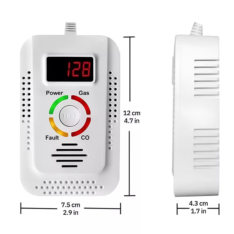 Gas Leak Sensor and Carbon Monoxide Detector