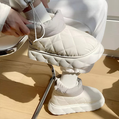 Waterproof Ankle Snow Boots Slip-On Shoes