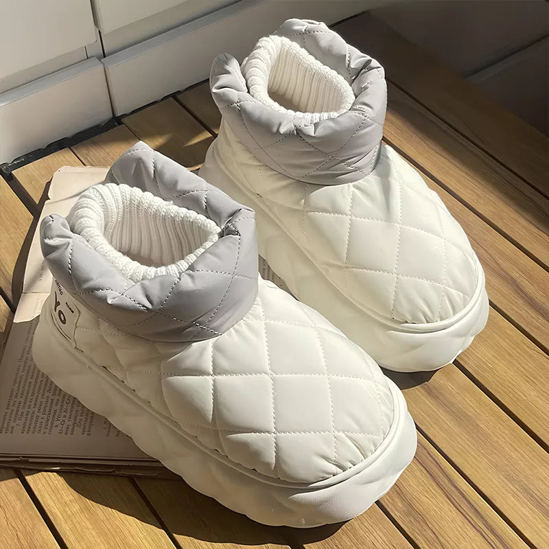 Waterproof Ankle Snow Boots Slip-On Shoes